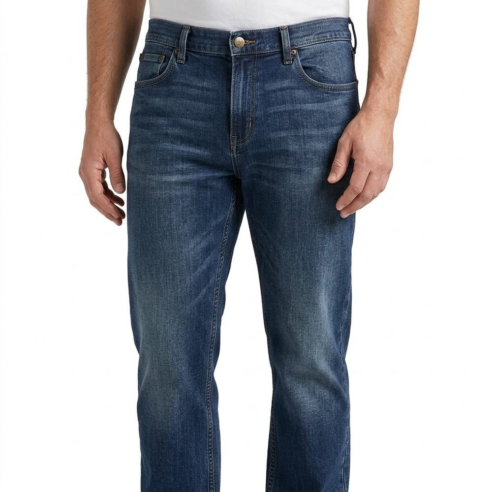 Lee Extreme Motion MVP Blue Tapered Stretch Jeans Men Size W46 L29